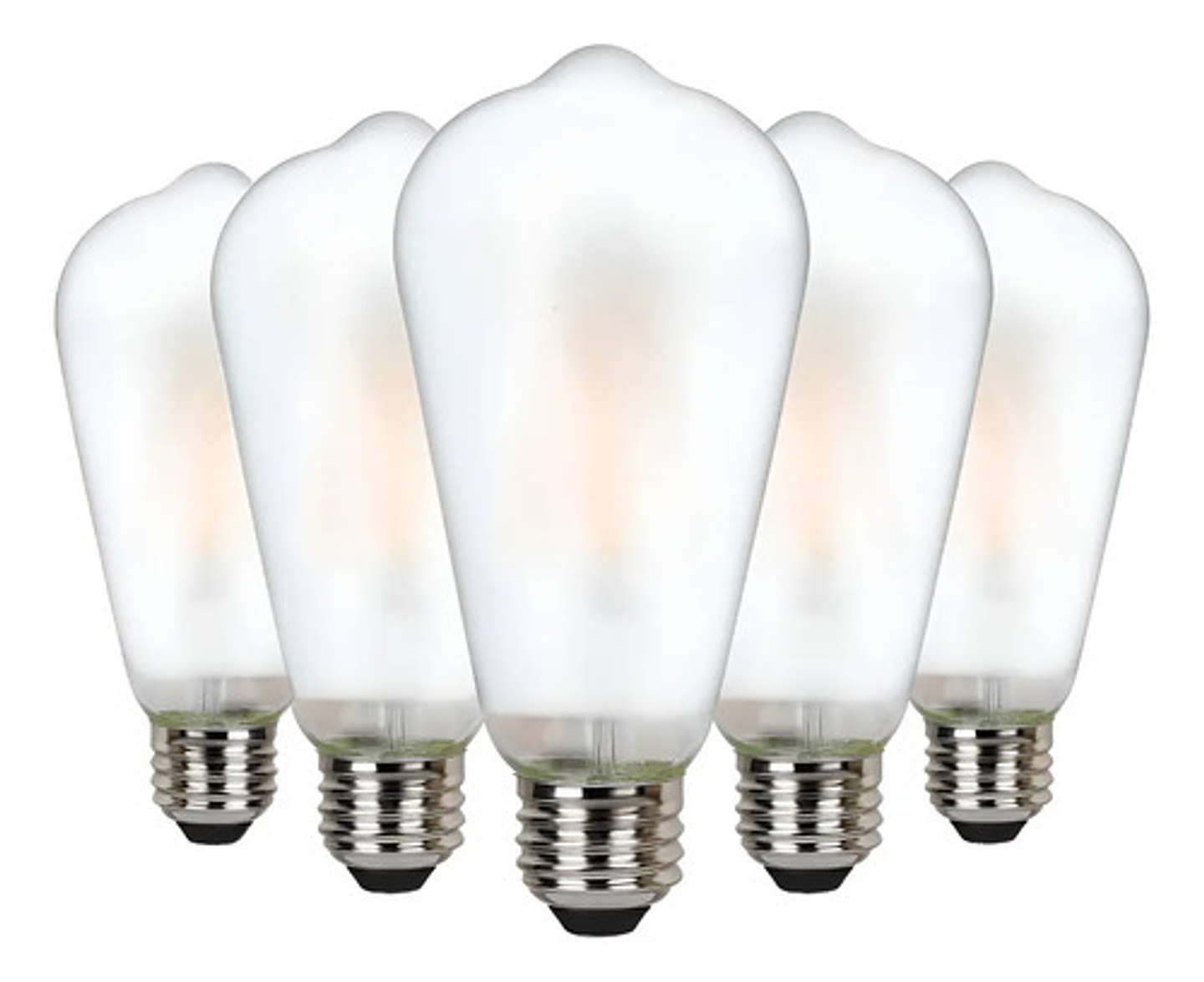 Ampolletas Vintage Esmeriladas Led E27 Luz Blanco Cálido X5 Blanco Cálido 1