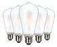 Ampolletas Vintage Esmeriladas Led E27 Luz Blanco Cálido X5 Blanco Cálido - Miniatura 1