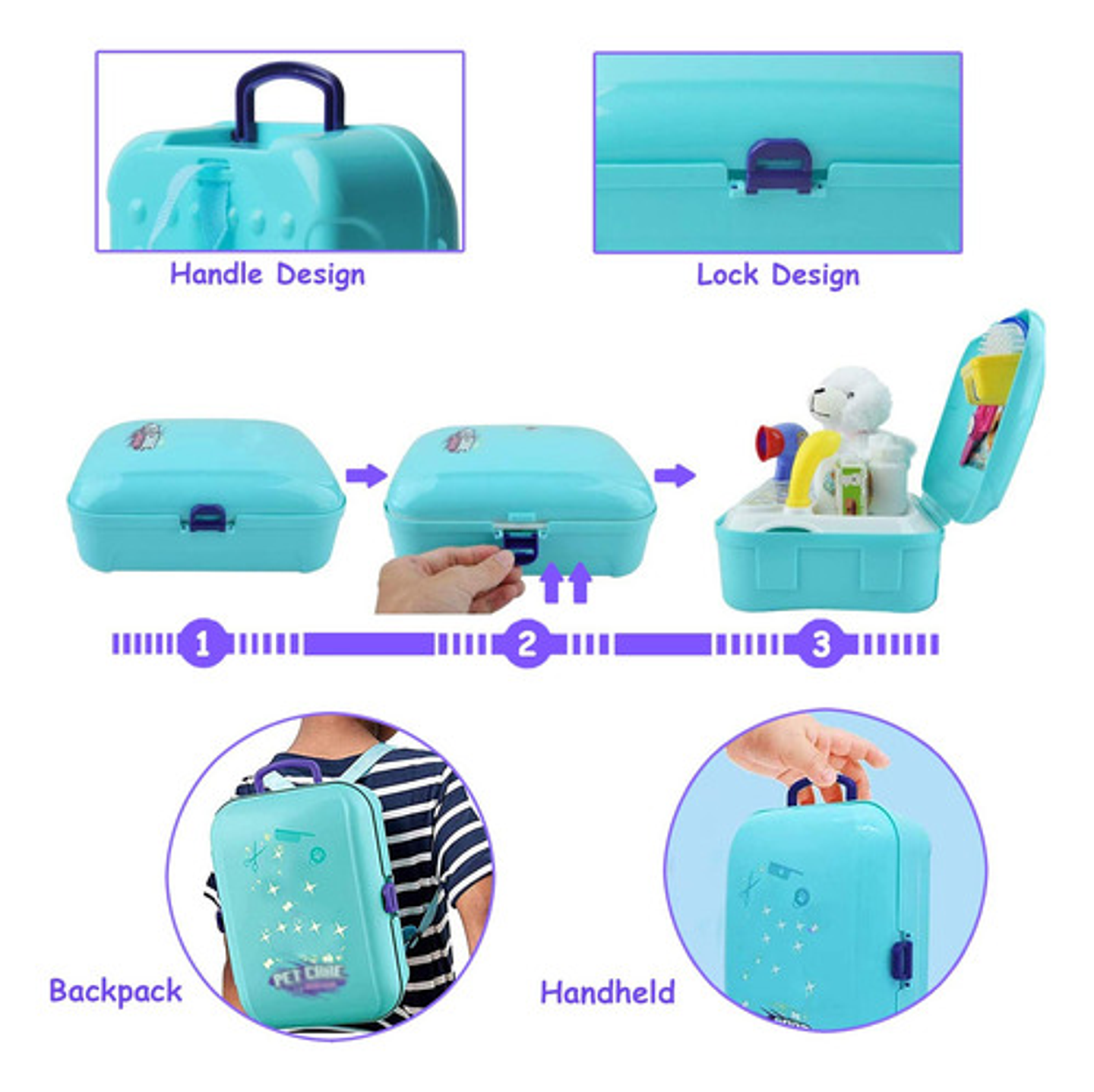 Maletin Doctor De Juguete, Set Medico Doctor Niños 10