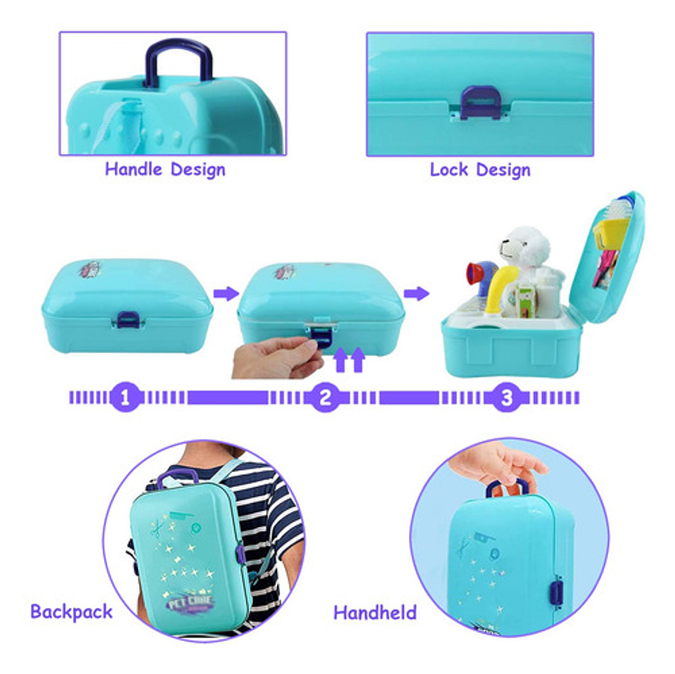 Maletin Doctor De Juguete, Set Medico Doctor Niños 10