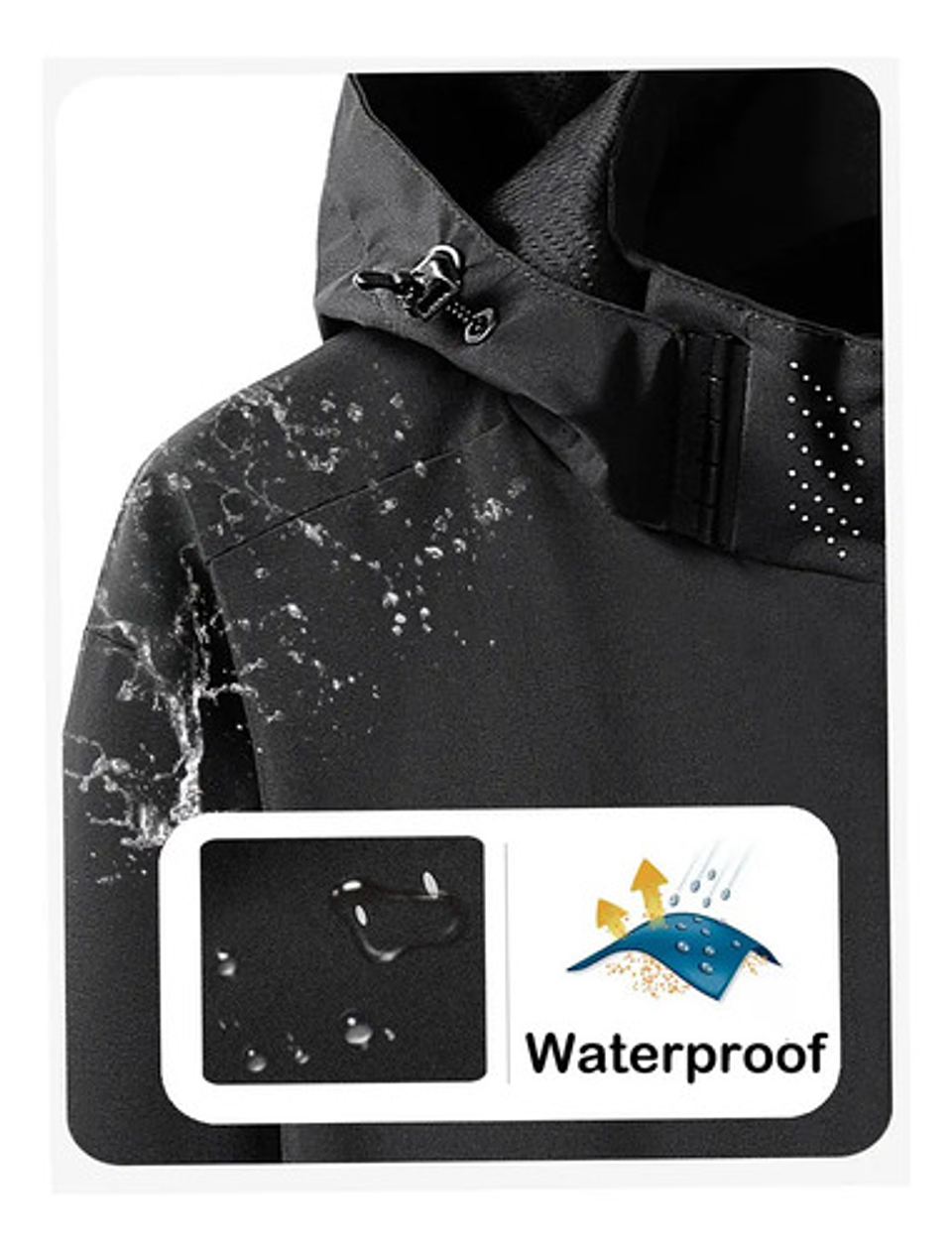Chaqueta Corta Viento Termica Impermeable Outdoor Hombre 1