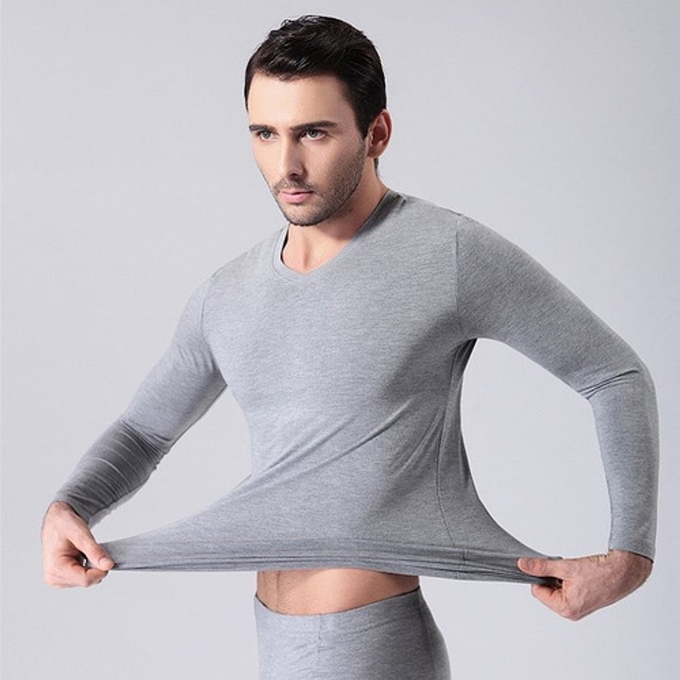 Pack 6 Camiseta Hombre Varón Bambú Sin Polar 10