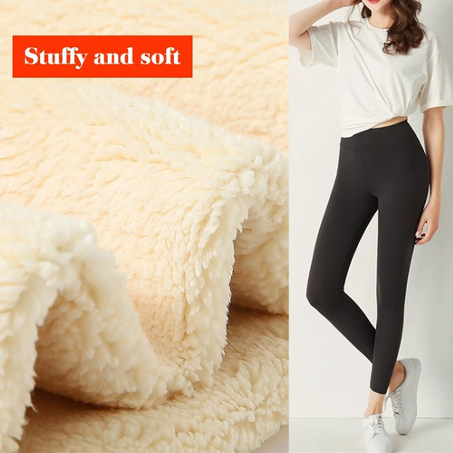 Calza Algodon Térmicas Forrada Con Polar Para Invierno 6