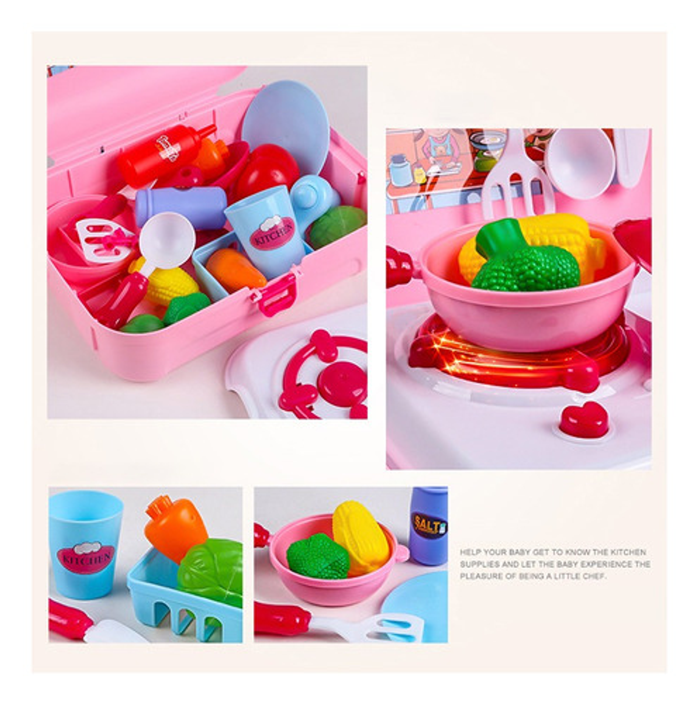 Kit Juguetes De Maleta Maquillaje Cosmético 10