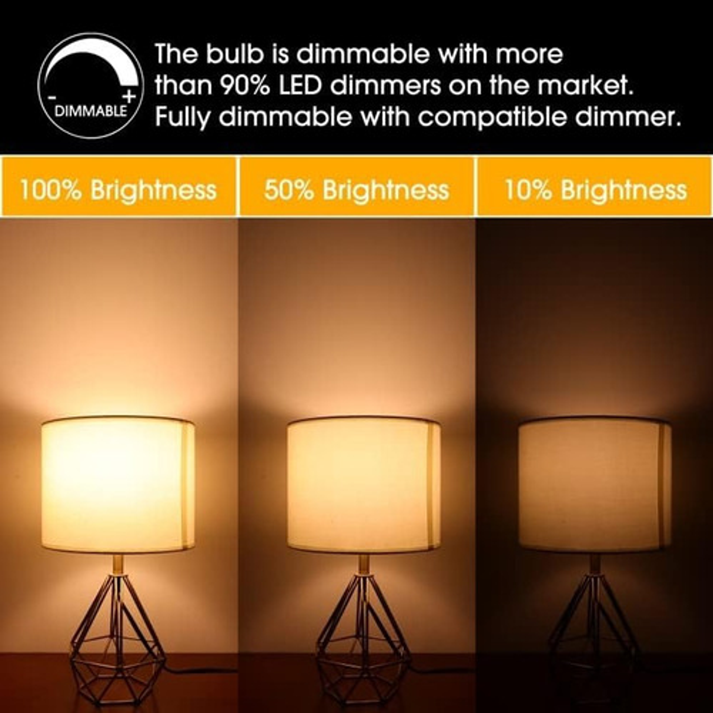 Ampolletas Vintage Esmeriladas Led E27 Luz Blanco Cálido X6 7