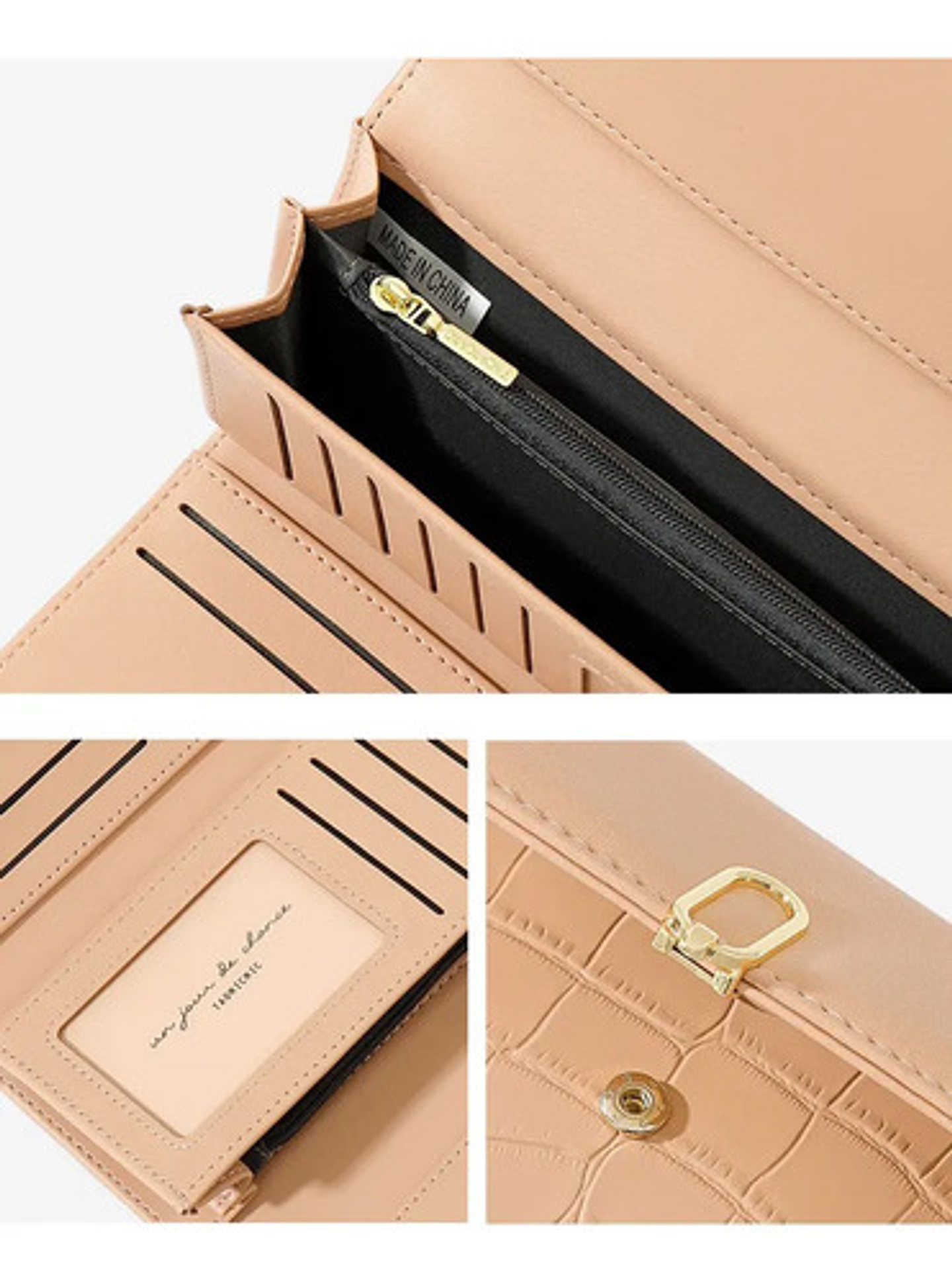 Billetera Con Porta Tarjetas Protección Rfid Para Mujer 16