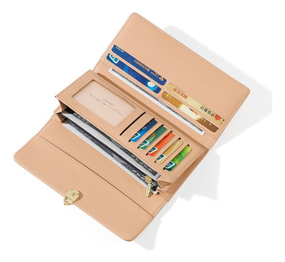 Billetera Con Porta Tarjetas Protección Rfid Para Mujer 18