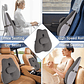 Cojin Soporte Espalda Corrector Lumbar Silla Auto Oficina Gris - Miniatura 4
