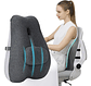 Cojin Soporte Espalda Corrector Lumbar Silla Auto Oficina Gris - Miniatura 8