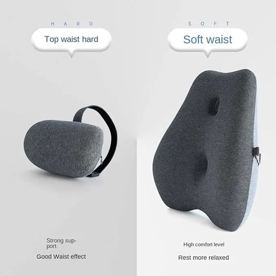 Cojín Lumbar Ortopédico Para Espalda Soporte Dorsal 3
