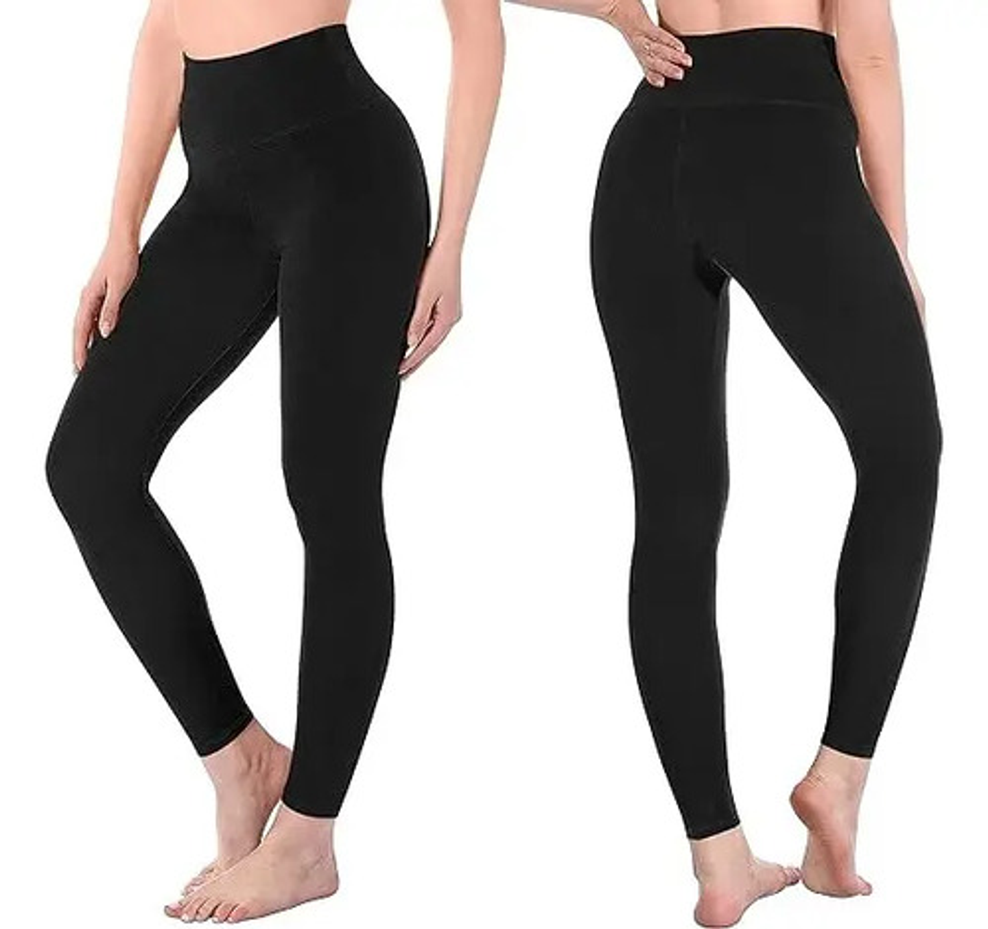 Pack 6 Calzas Sin Costura Suave Tiro Alto Leggins Para Mujer 3