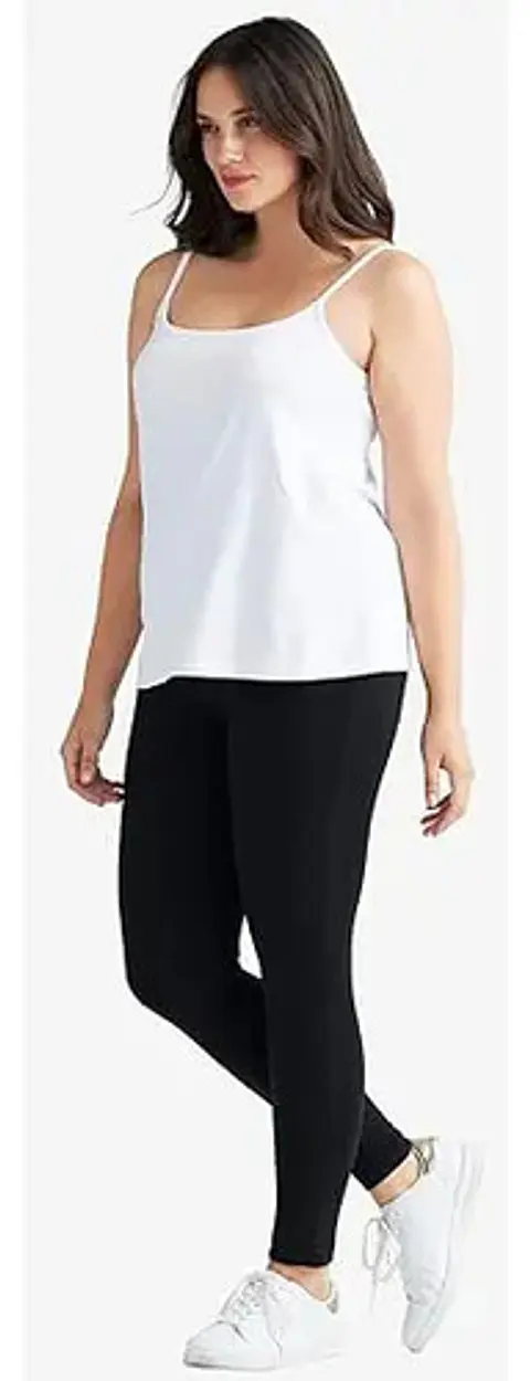 Pack 3 Camiseta Sin Mangas Para Mujer Fibra Bambú Básica