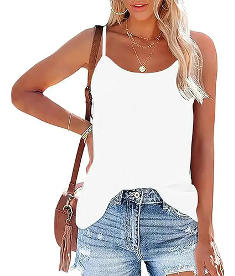 Pack 3 Camiseta Sin Mangas Para Mujer Fibra Bambú Básica 4