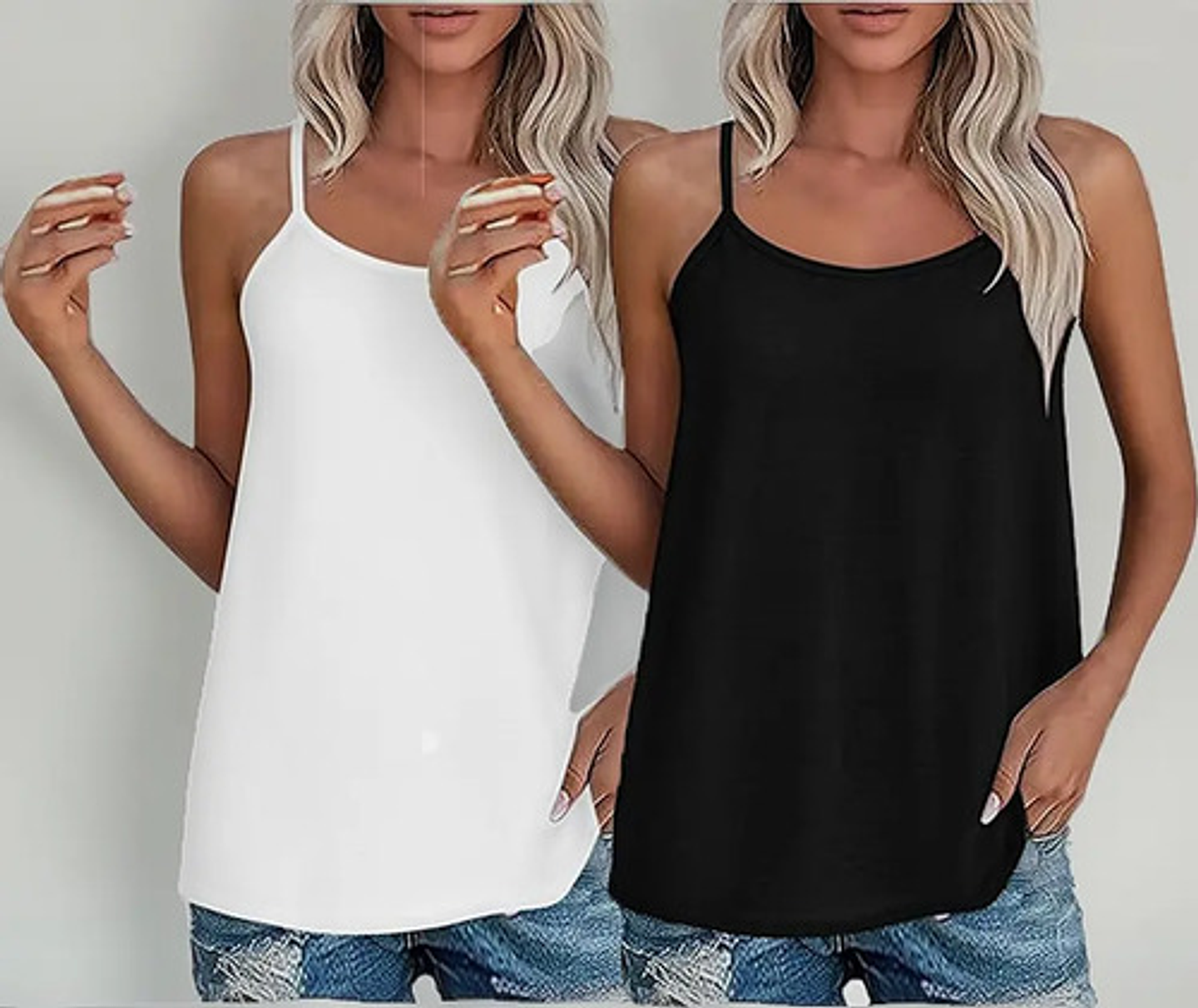 Pack 3 Camiseta Sin Mangas Para Mujer Fibra Bambú Básica 19