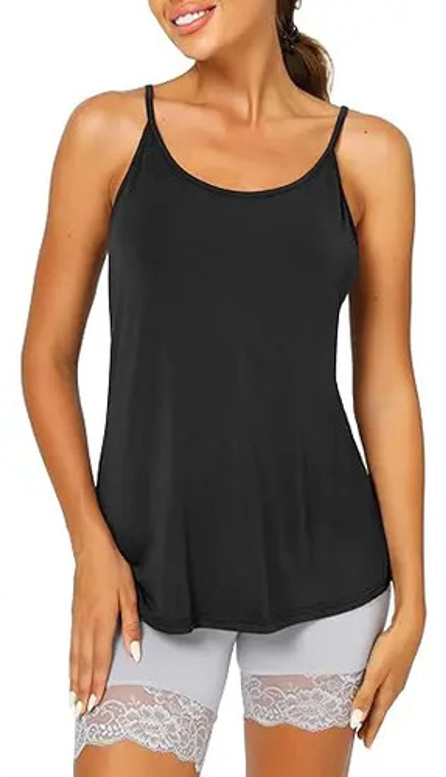 Pack 3 Camiseta Sin Mangas Para Mujer Fibra Bambú Básica 25