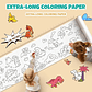 Rollo De Papel Para Colorear Dibujo Niños Manualidades 2 Pcs - Miniatura 7