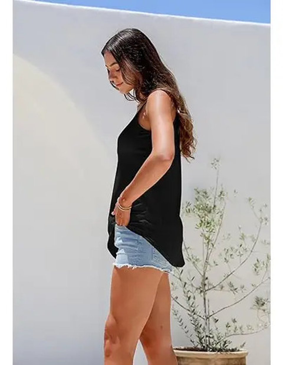 Pack 6 Camiseta Sin Mangas Para Mujer Fibra Bambú Camisola 5