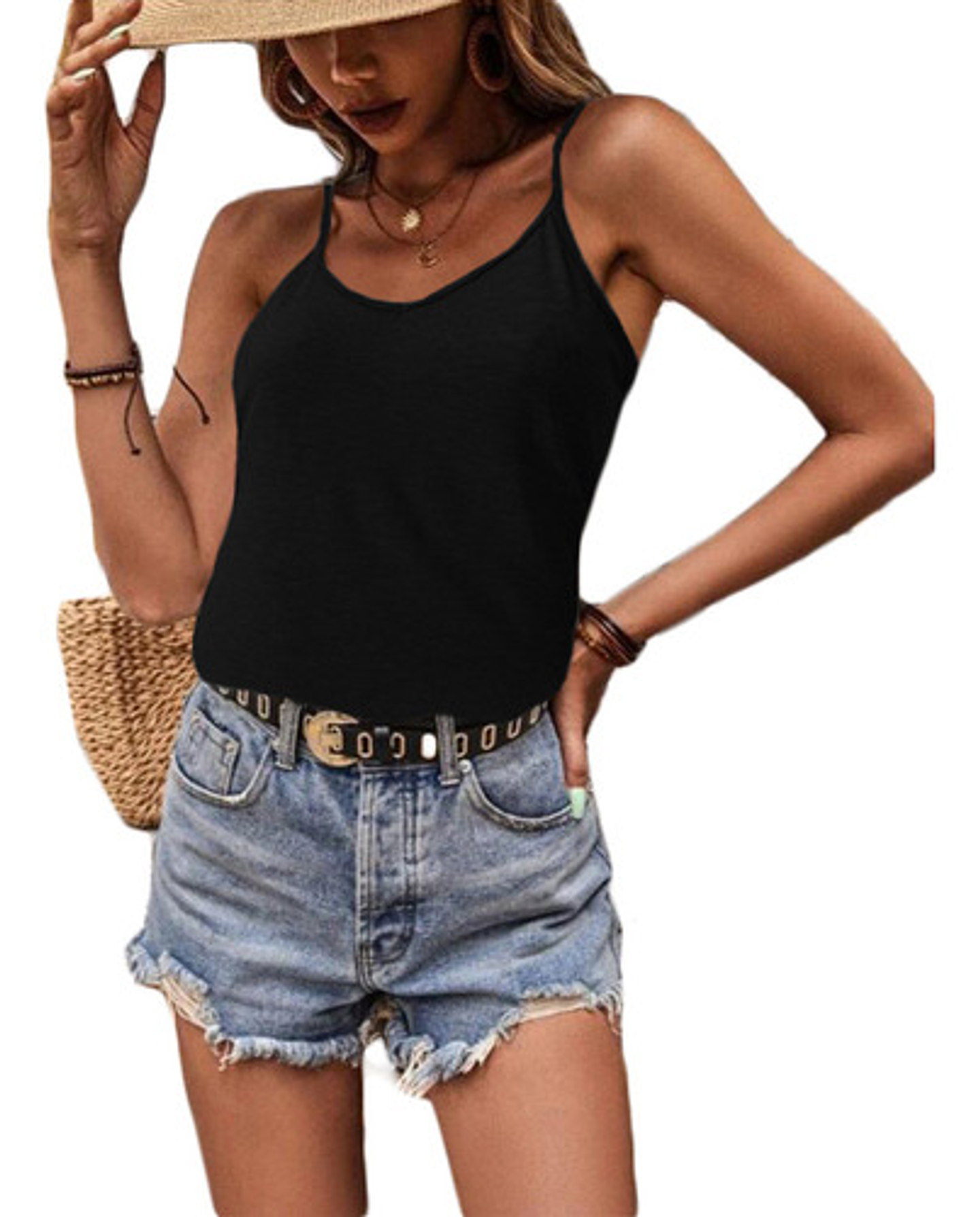 Pack 6 Camiseta Sin Mangas Para Mujer Fibra Bambú Camisola 11