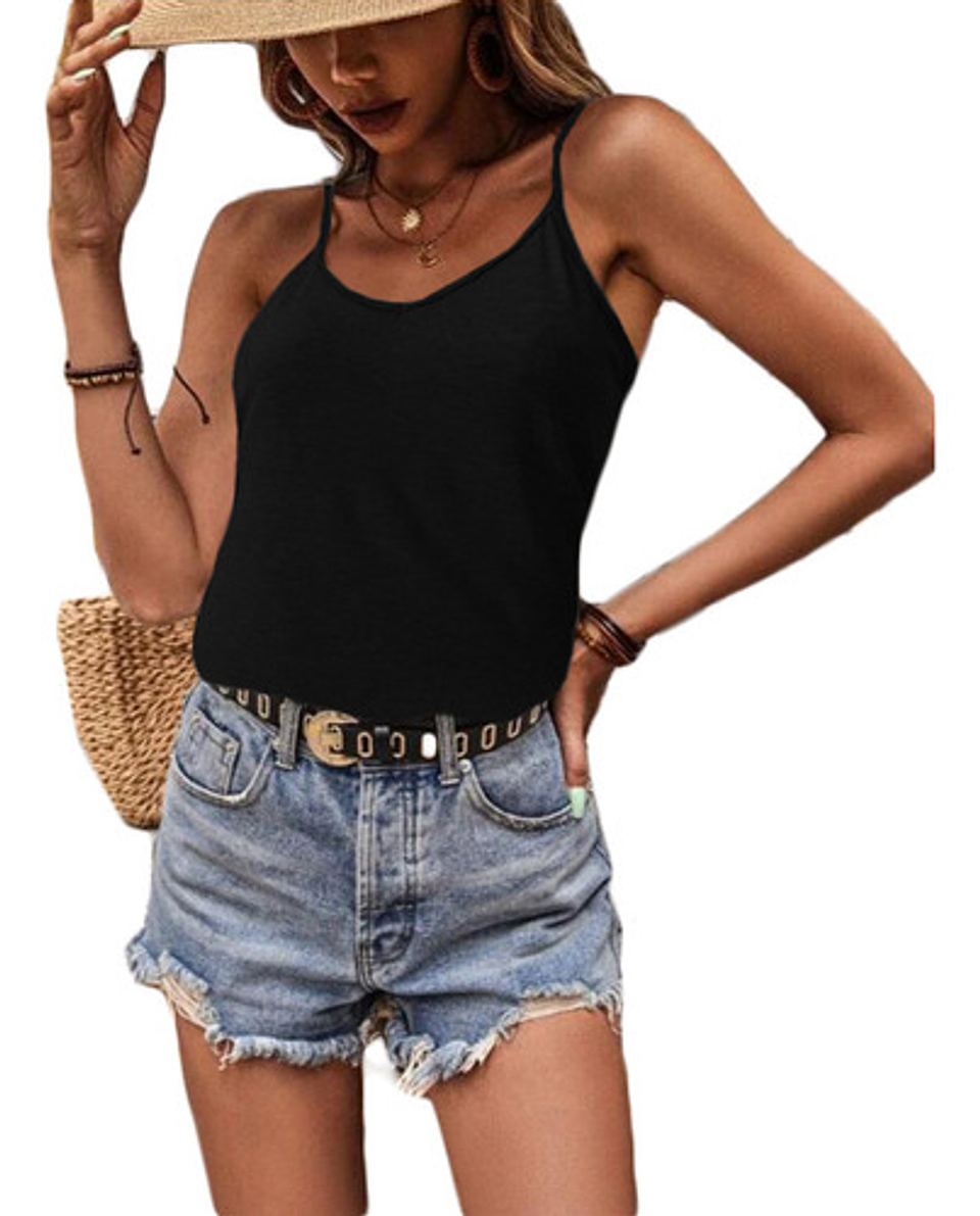 Pack 6 Camiseta Sin Mangas Para Mujer Fibra Bambú Camisola 11