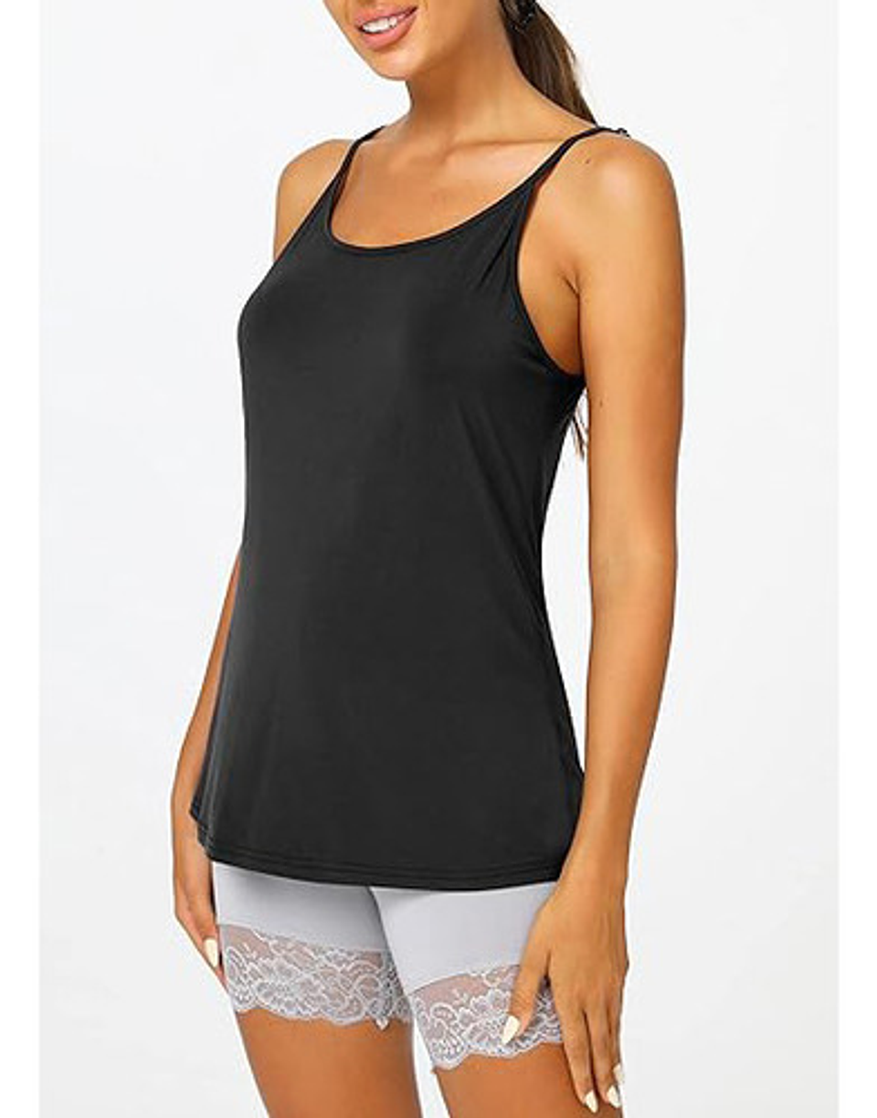 Pack 6 Camiseta Sin Mangas Para Mujer Fibra Bambú Camisola 18