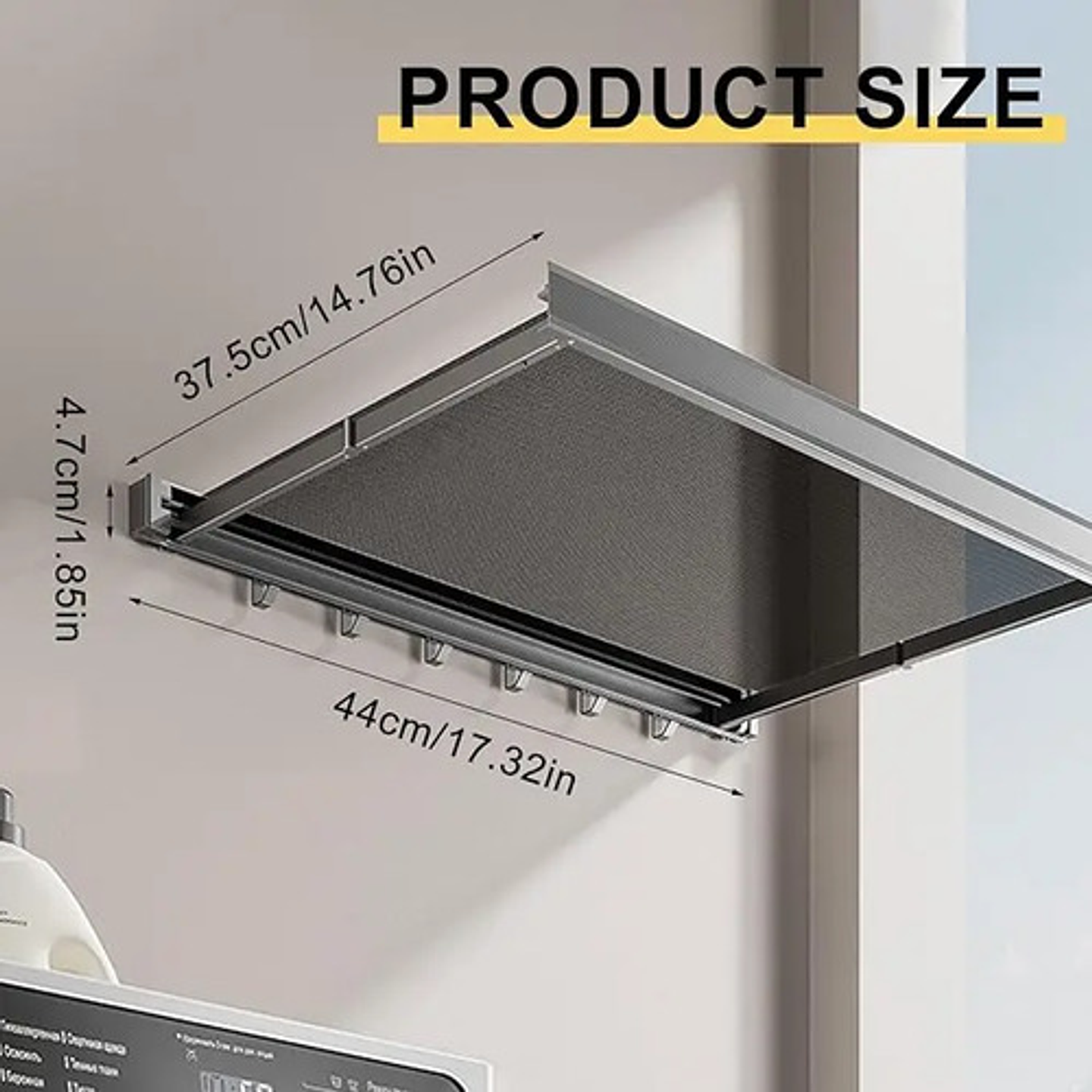 Tendedero Plegable De Pared Colgador Secador Ropa Retractil 4