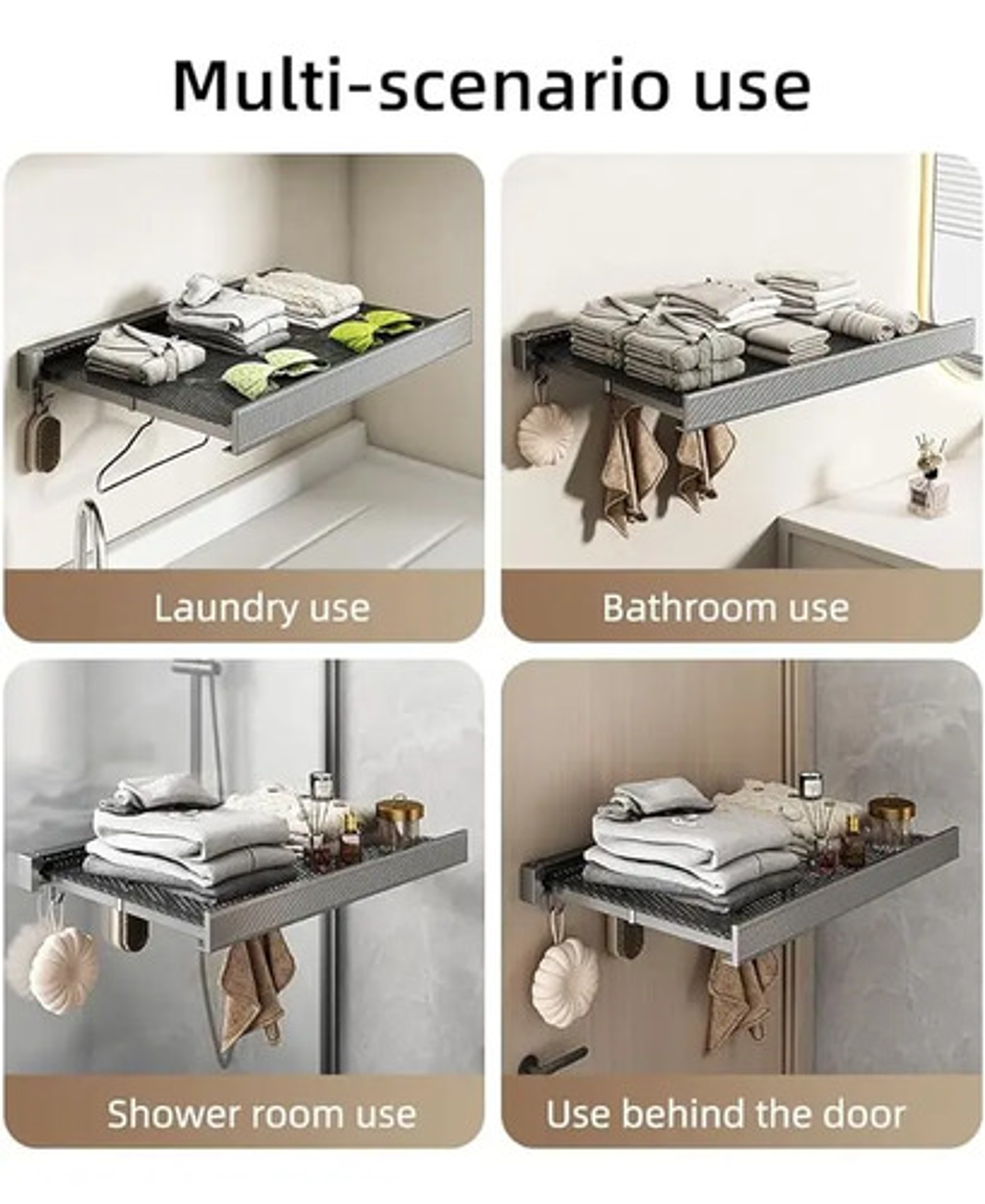 Tendedero Plegable De Pared Colgador Secador Ropa Retractil 6