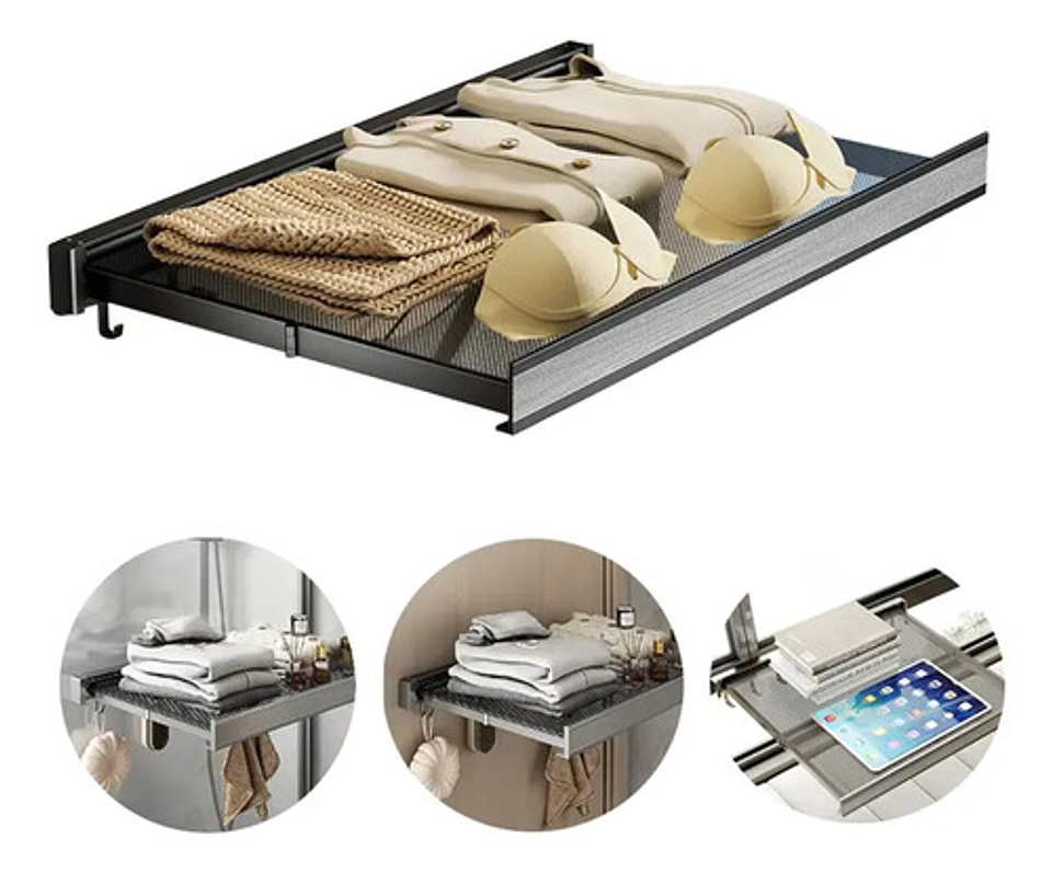 Tendedero Plegable De Pared Colgador Secador Ropa Retractil 10