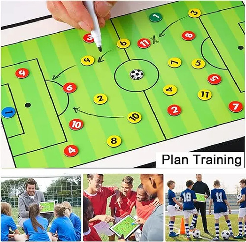 Pizarra Táctica De Fútbol Tablero De Entrenamiento Magnética 2