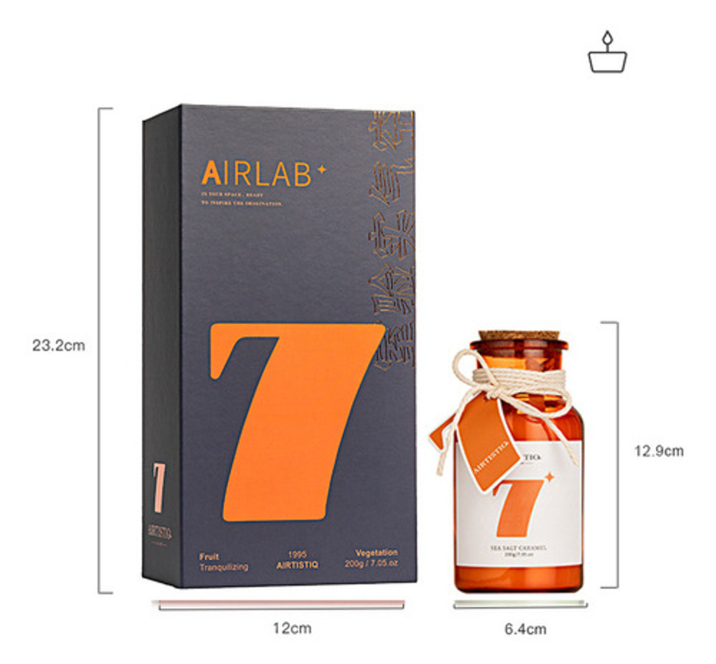 Vela Aromática 200g En Frasco Decoración Set De Regalo 27