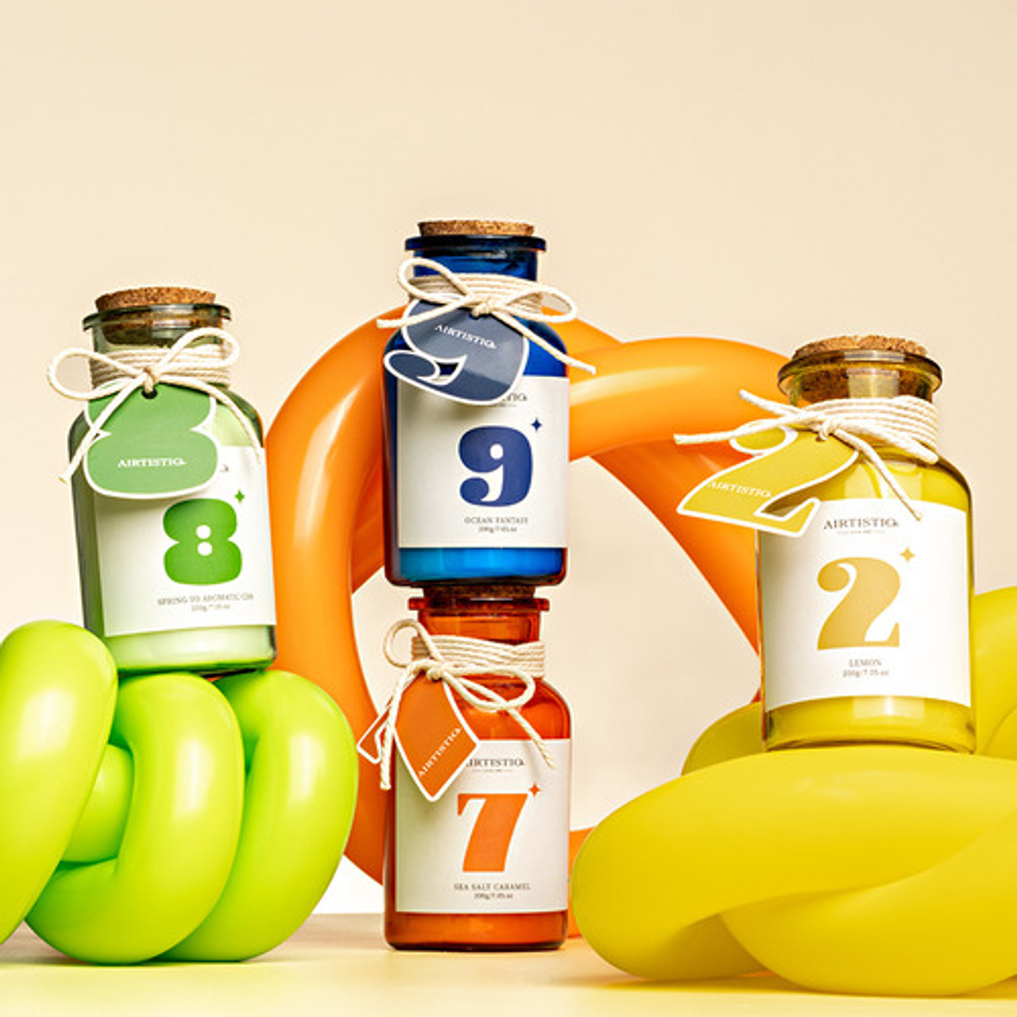 Vela Aromática 200g En Frasco Decoración Set De Regalo 28