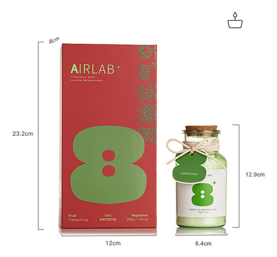 Vela Aromática 200g En Frasco Decoración Set De Regalo 33