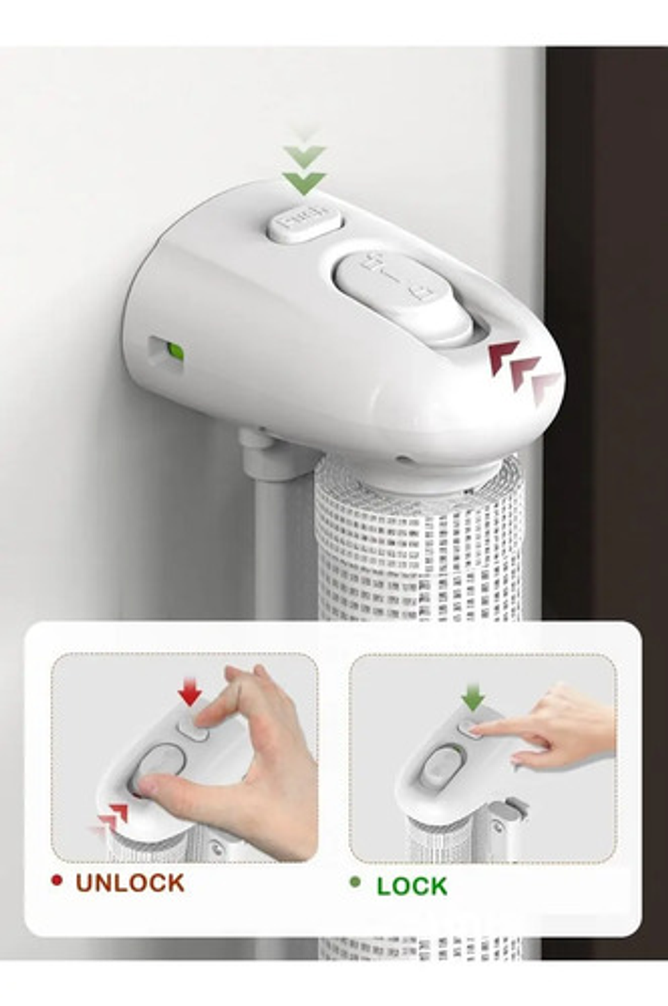 Reja Seguridad Escalera Puerta Retráctil Para Bebe Mascotas 14