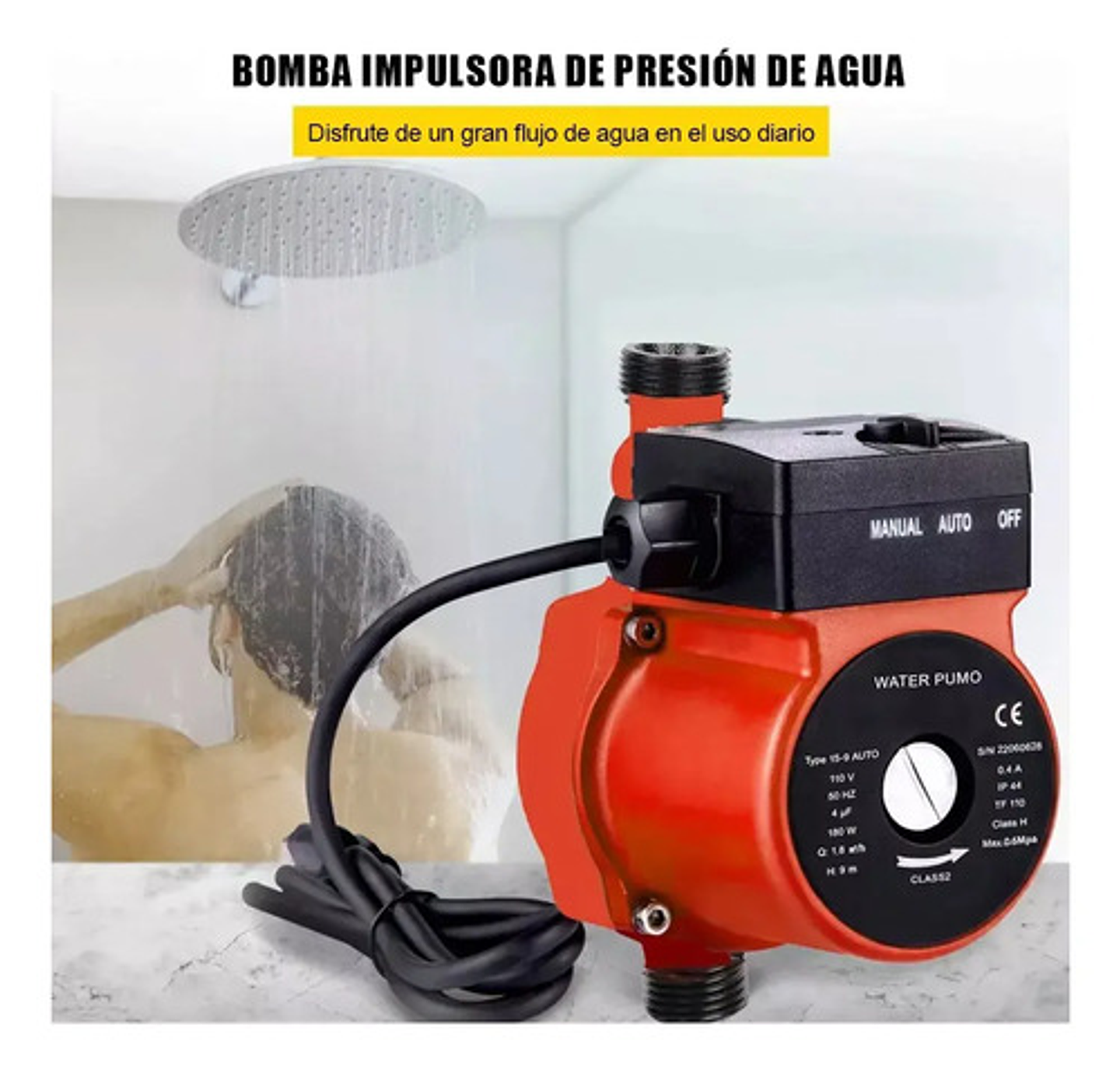 Bomba Calefont Aumenta Presion Agua Presurizadora Silenciosa 3