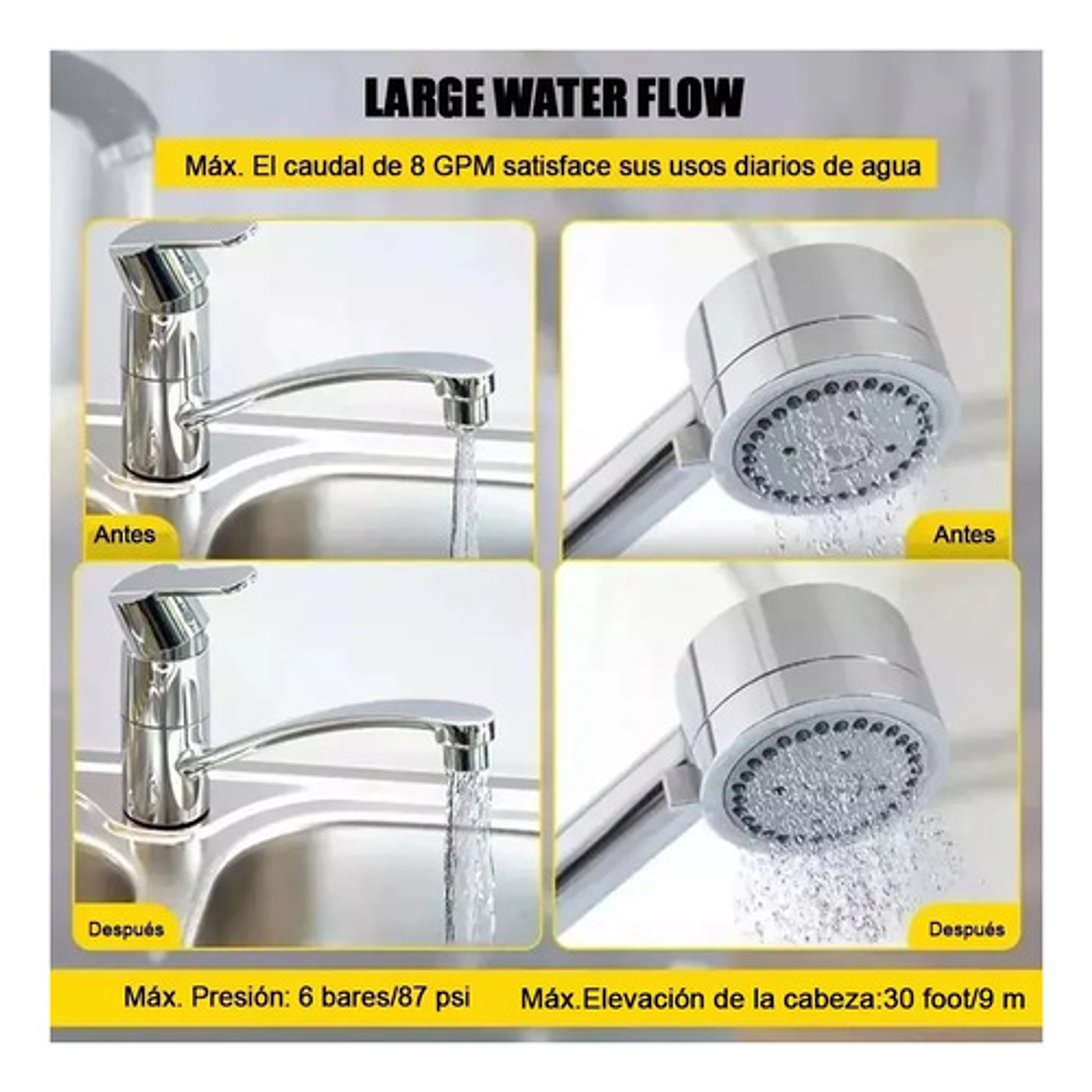 Bomba Calefont Aumenta Presion Agua Presurizadora Silenciosa 4