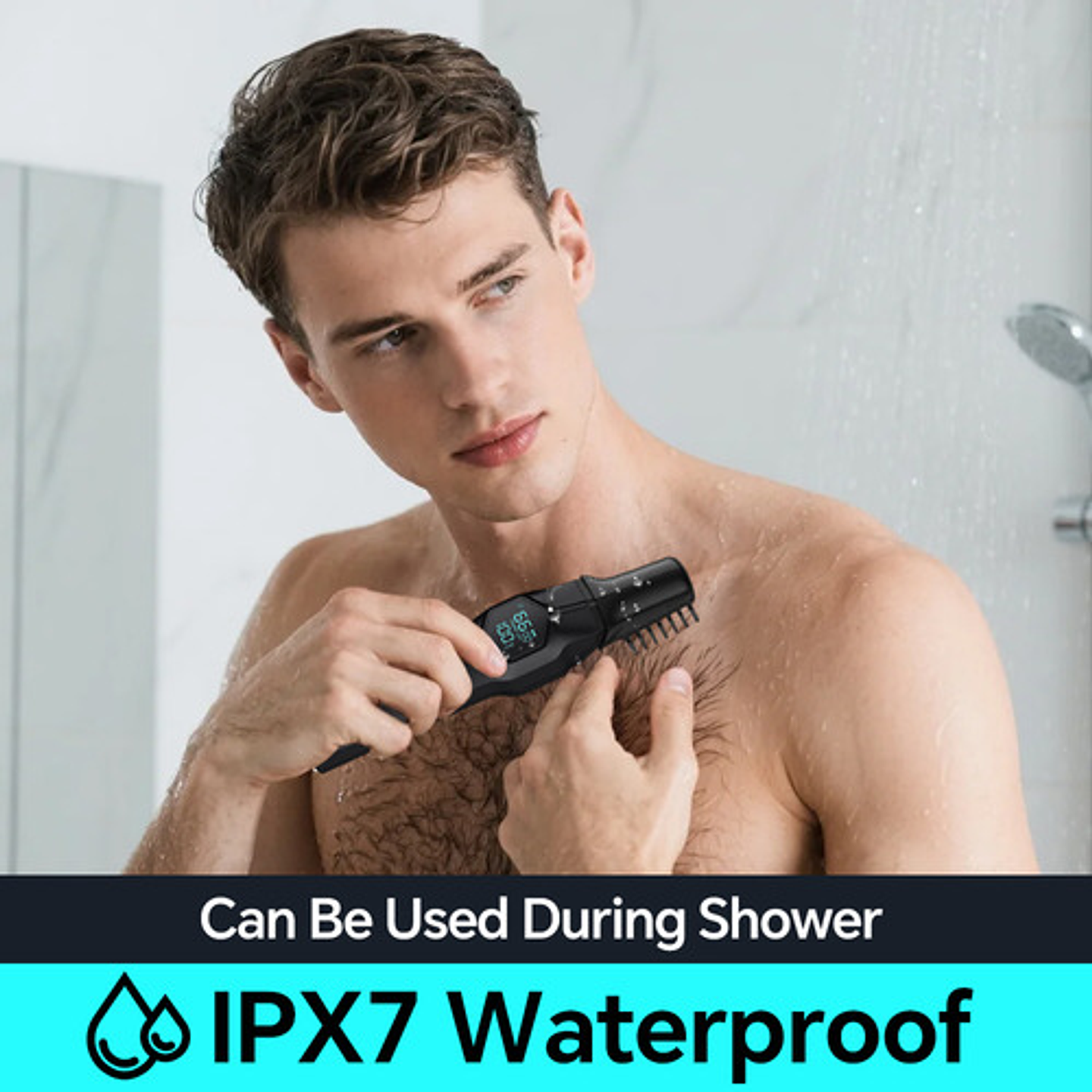 Máquina Cortadora Pelo Eléctrica Afeitar Depiladora Hombres Negro 9