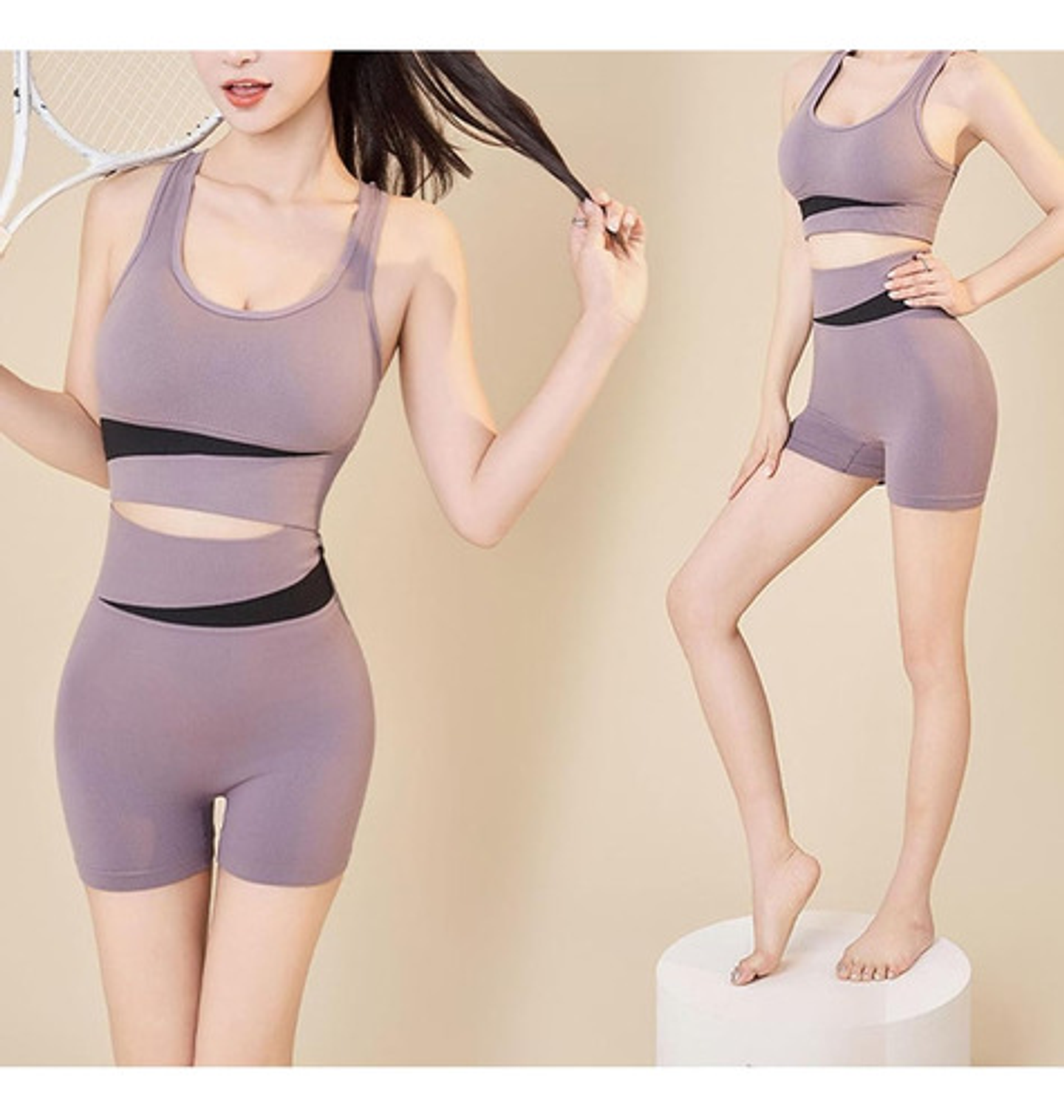 6x Conjunto Deportivo Mujer Gym Yoga Fitness Top Y Short 13