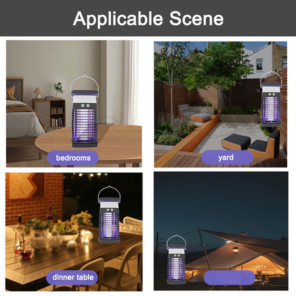 Lampara Uv Mata Mosquitos Zancudo Repelente Mosca Insecto 2