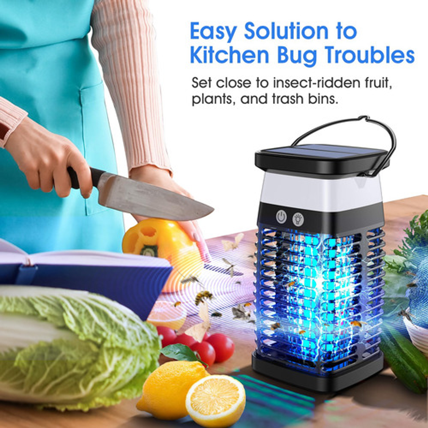 Lampara Uv Mata Mosquitos Zancudo Repelente Mosca Insecto 6