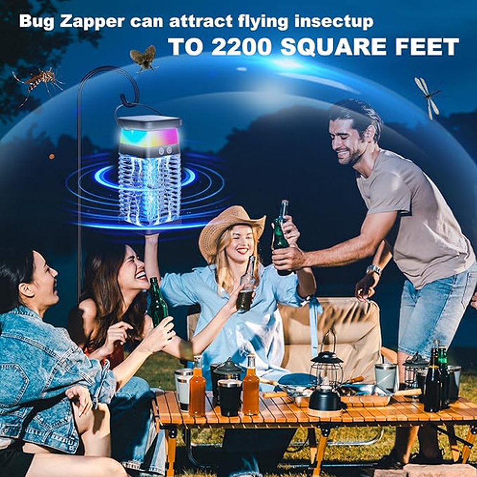 Lampara Uv Mata Mosquitos Zancudo Repelente Mosca Insecto 9