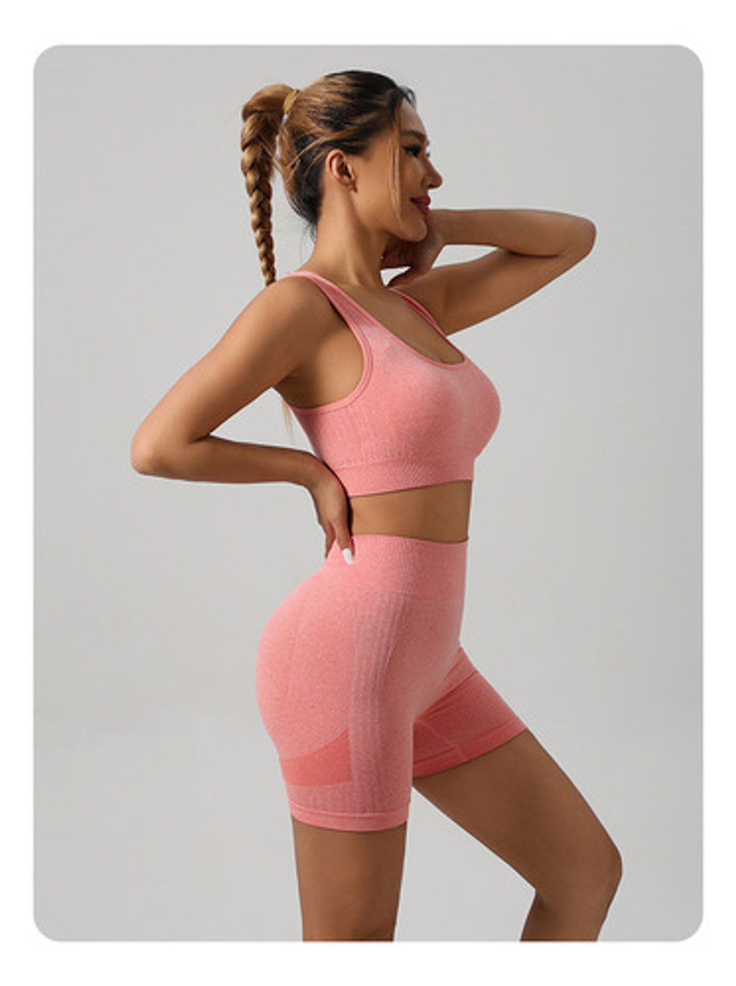 3x Conjuntos Deportivo Gym Yoga Short Levanta Gluteos 9