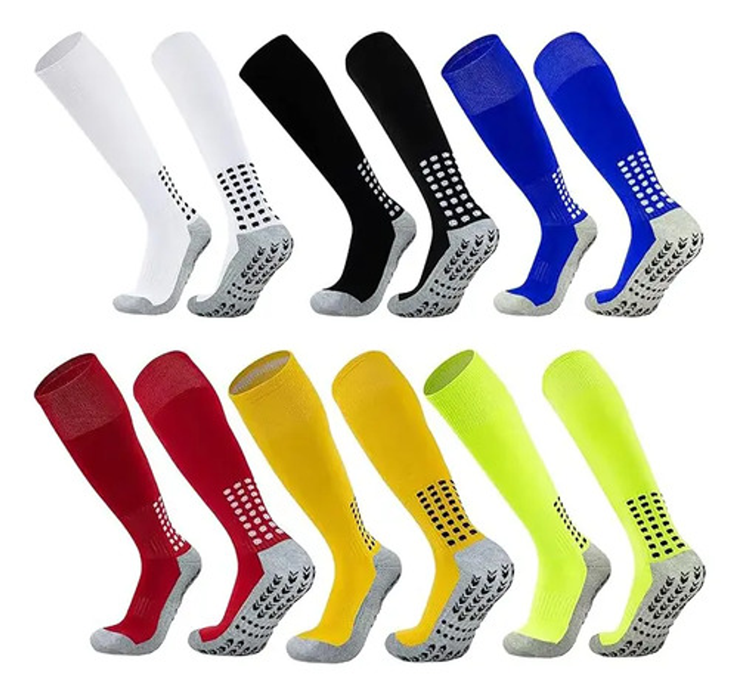 Pack 12 Medias Fútbol Deportivas Adulto Antideslizante Larga 1