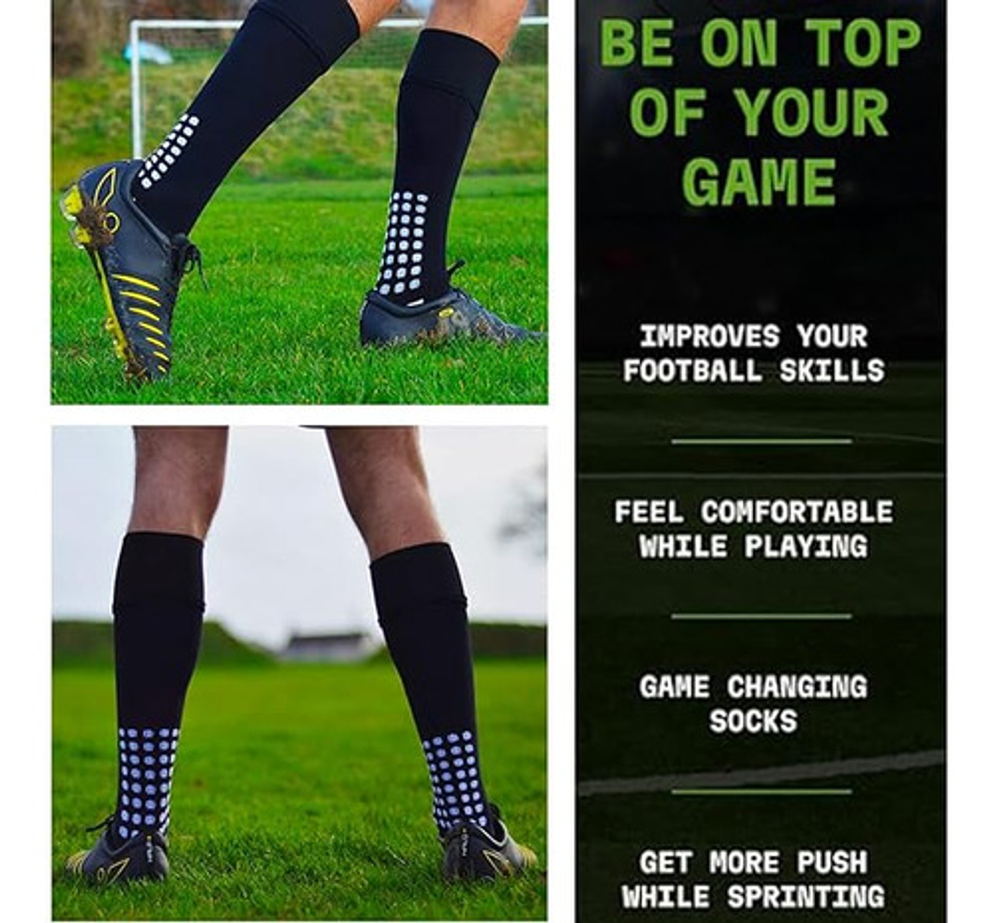 Pack 12 Medias Fútbol Deportivas Adulto Antideslizante Larga 6