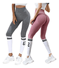 Pack 2 Leggins Mujer Deportivos Cintura Alta Para Gimnasio - Miniatura 2
