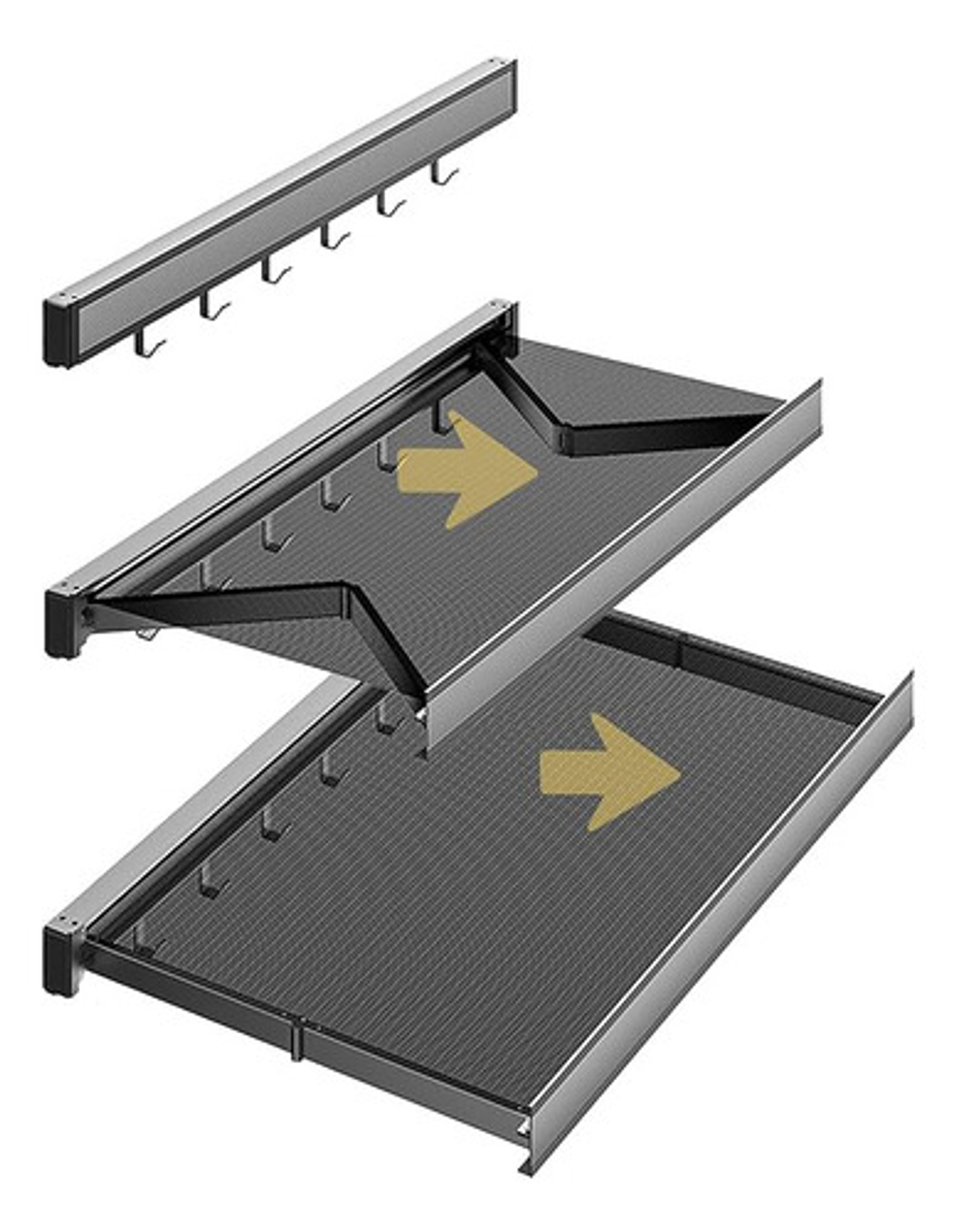 Tendedero Retráctil De Pared Malltradecl Aluminio Gris Para Ropa Interior 7