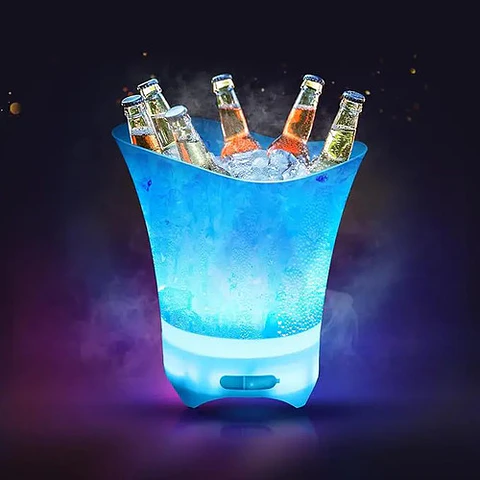 Hielera Cubetas Bluetooth Con Luz Led Para Fiesta Hogar Bar