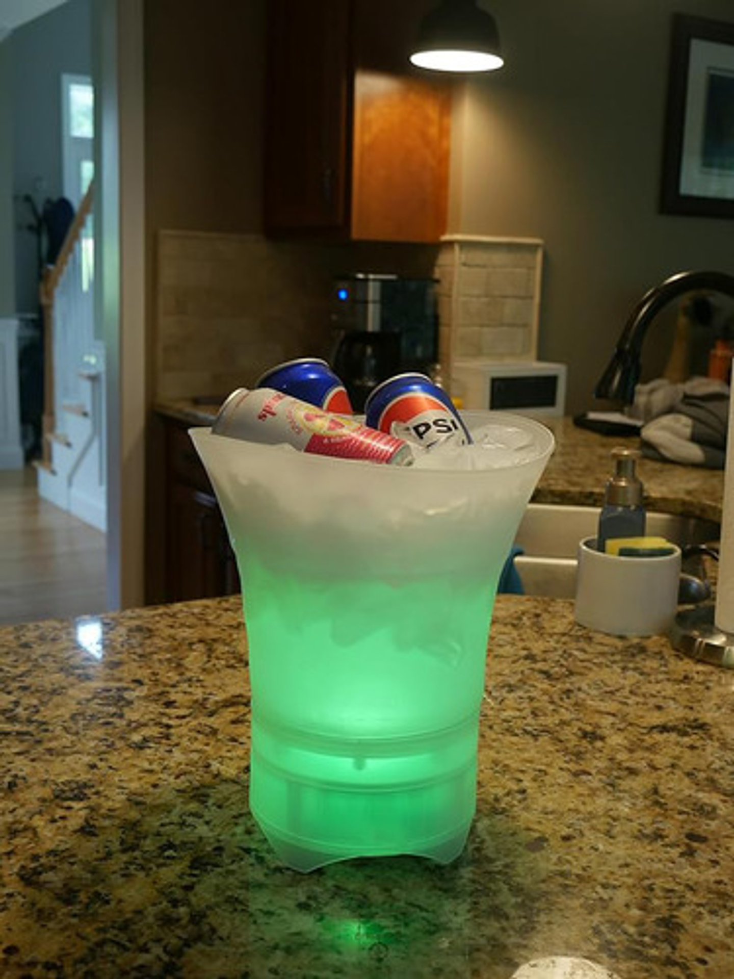 Hielera Cubetas Bluetooth Con Luz Led Para Fiesta Hogar Bar 10