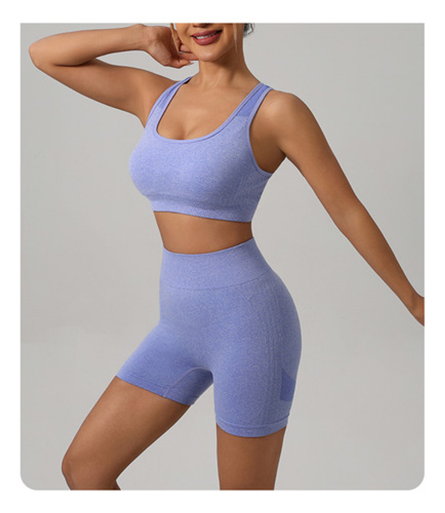 X6 Conjunto Deportivo Mujer Gym Yoga Fitness Top Y Short 5