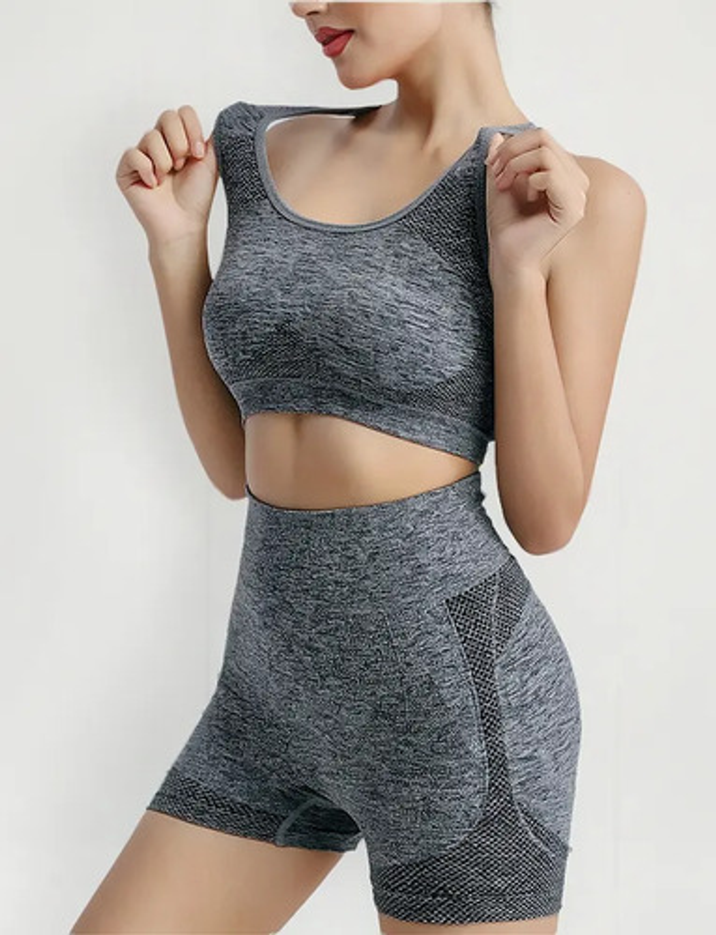 X6 Conjunto Deportivo Mujer Gym Yoga Fitness Top Y Short 11