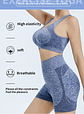 X6 Conjunto Deportivo Mujer Gym Yoga Fitness Top Y Short - Miniatura 13