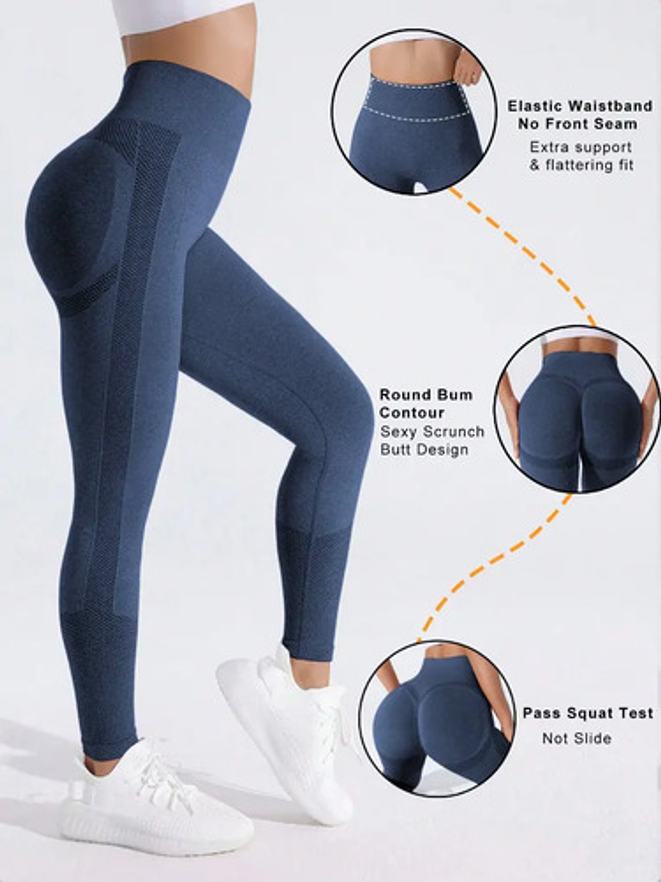 Calzas Leggings Modeladoras Push Up Deportivos Cintura Alta 8